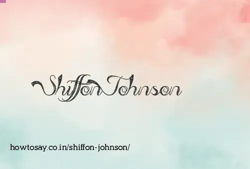 Shiffon Johnson