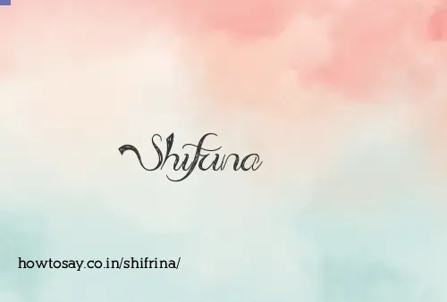 Shifrina