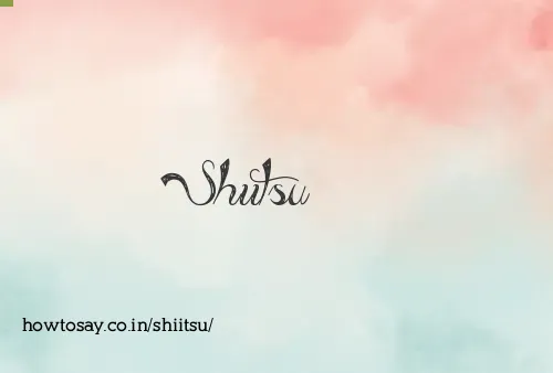 Shiitsu