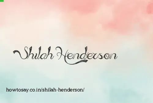 Shilah Henderson