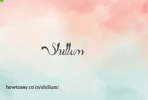 Shillum