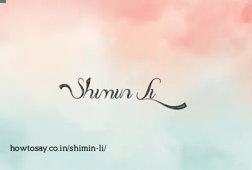 Shimin Li