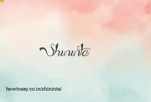 Shininta