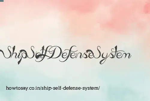 Ship Self Defense System