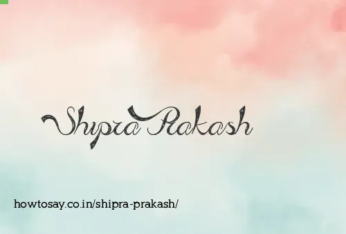 Shipra Prakash