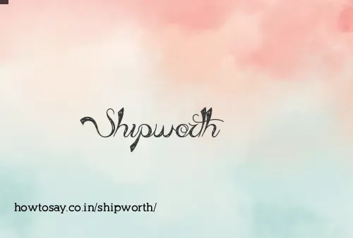 Shipworth