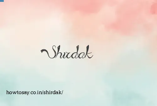 Shirdak