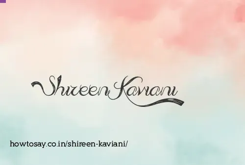 Shireen Kaviani