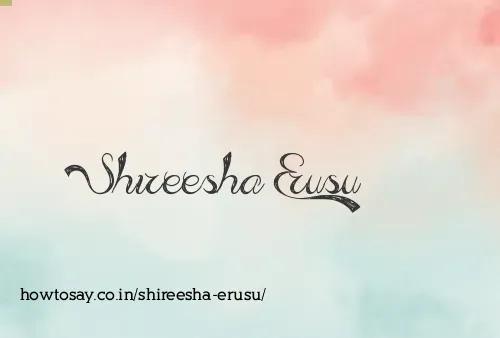 Shireesha Erusu