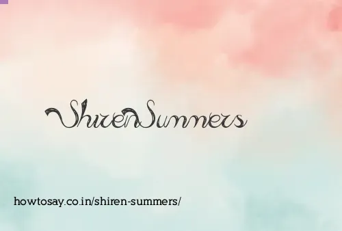 Shiren Summers