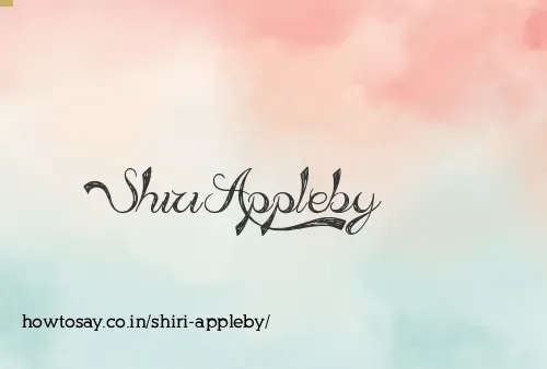 Shiri Appleby