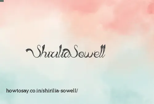 Shirilia Sowell