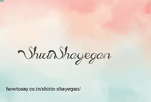 Shirin Shayegan