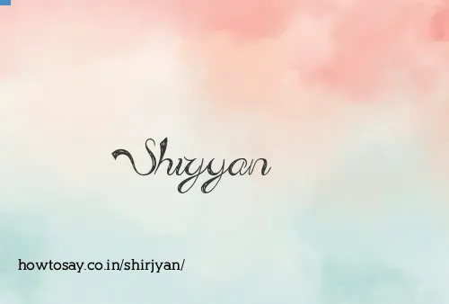 Shirjyan