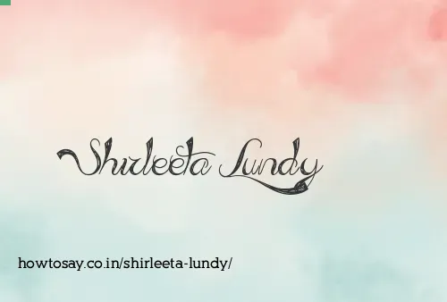 Shirleeta Lundy