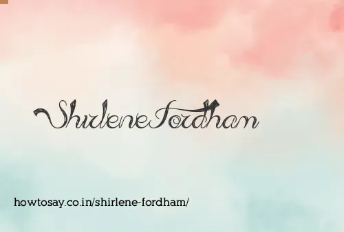 Shirlene Fordham