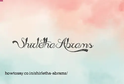Shirletha Abrams