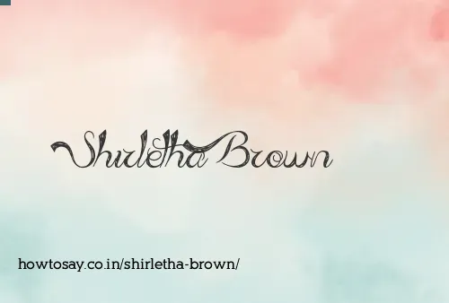 Shirletha Brown
