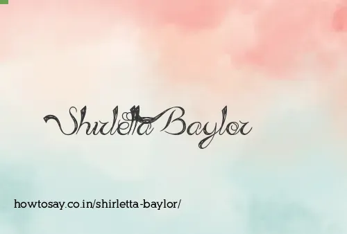 Shirletta Baylor