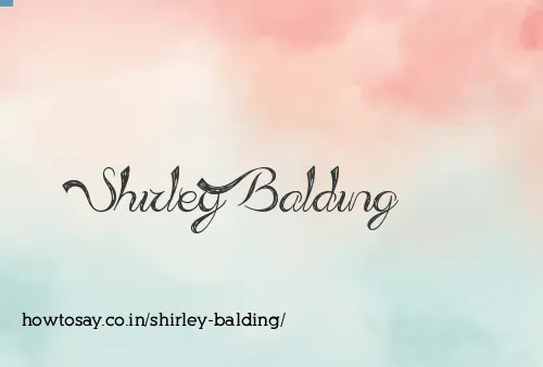 Shirley Balding