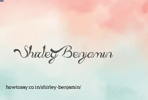 Shirley Benjamin
