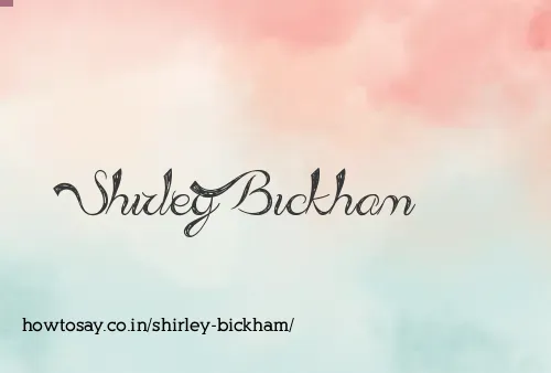 Shirley Bickham