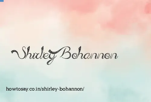 Shirley Bohannon