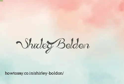 Shirley Boldon