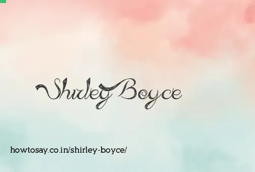Shirley Boyce