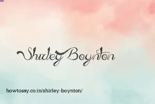 Shirley Boynton