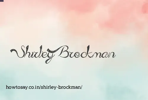 Shirley Brockman