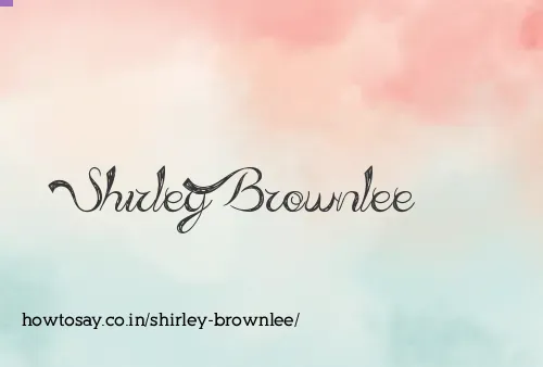 Shirley Brownlee