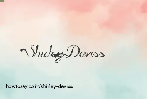 Shirley Daviss