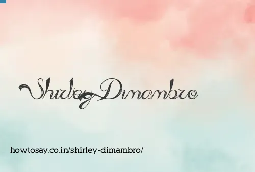 Shirley Dimambro