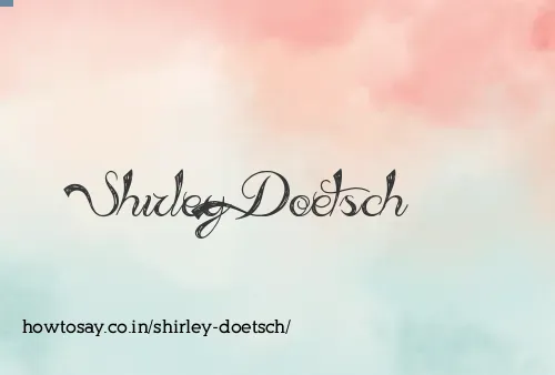Shirley Doetsch