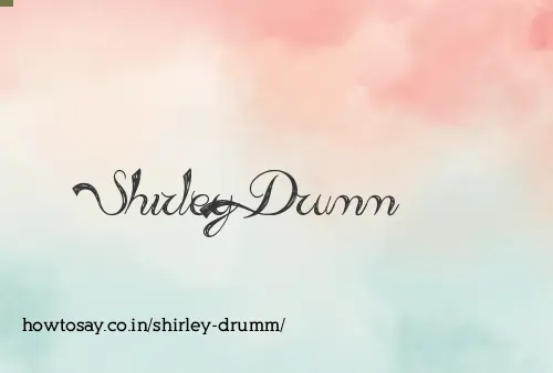 Shirley Drumm