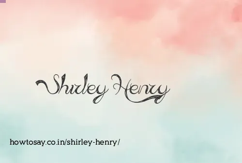 Shirley Henry