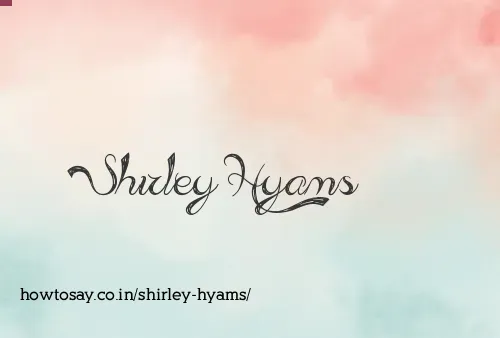 Shirley Hyams