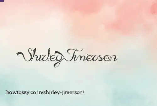 Shirley Jimerson