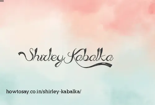Shirley Kabalka