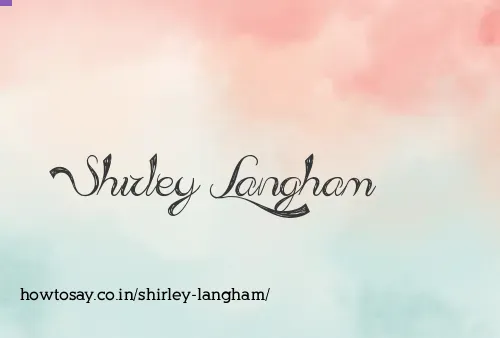 Shirley Langham