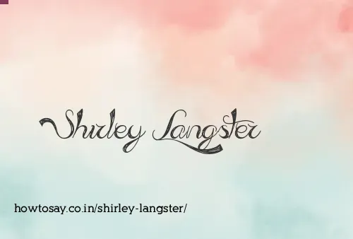 Shirley Langster