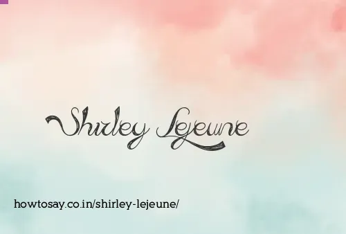 Shirley Lejeune