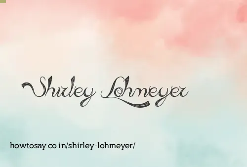 Shirley Lohmeyer