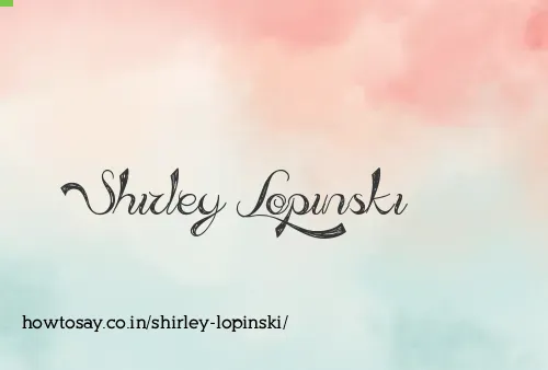 Shirley Lopinski