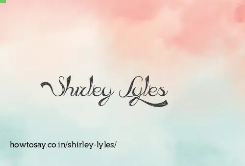 Shirley Lyles