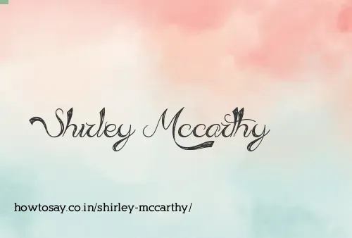 Shirley Mccarthy
