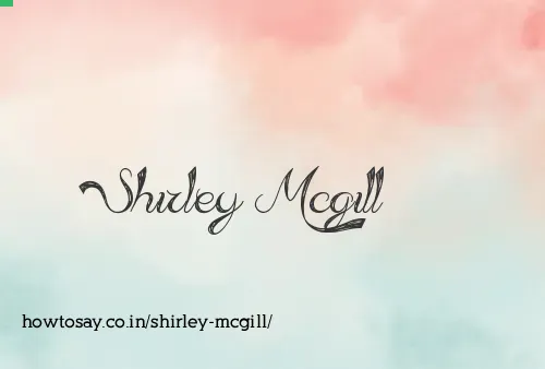 Shirley Mcgill