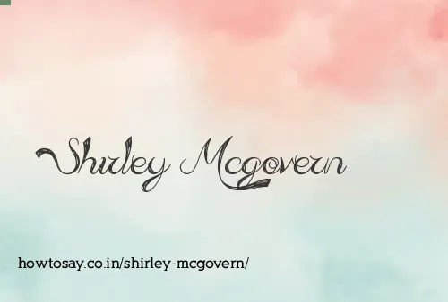 Shirley Mcgovern