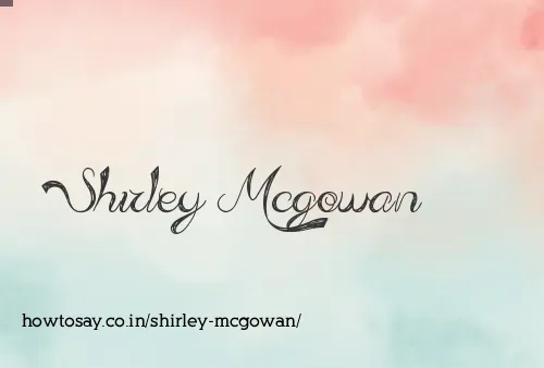 Shirley Mcgowan